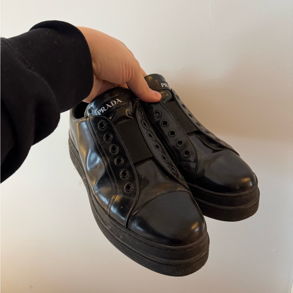 Prada Slip On Low Top Loafer / Sneakers